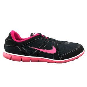 Nike Womens Size 10 Oceania Black Pink Lace-Up Running Sneakers Shoes 443937-060